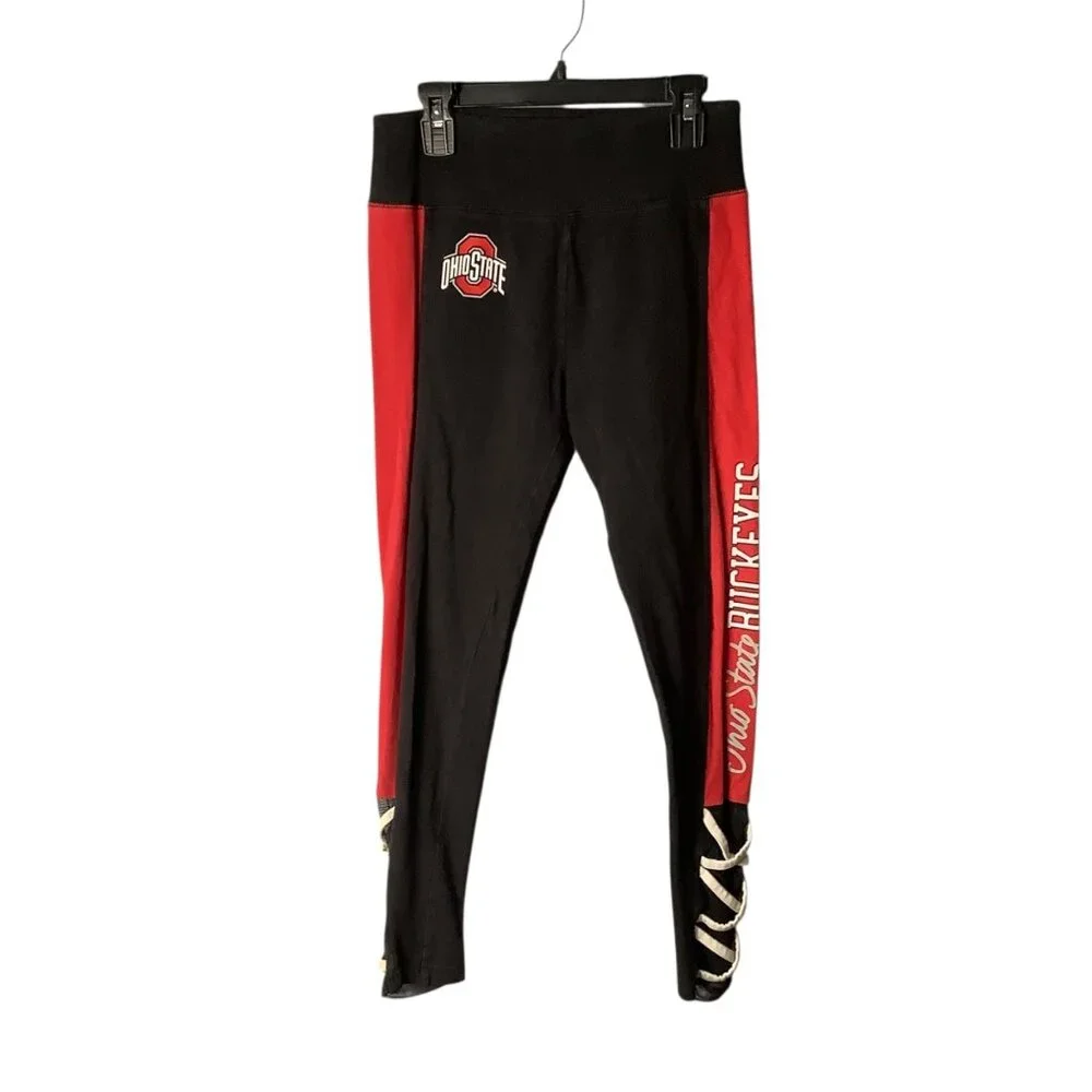 Ohio State‎ Buckeyes Scarlet Girl 18/20 Athletic Leggings Lace Up Ankle Detail
